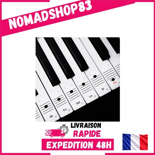 Autocollants clavier piano - autocollants,