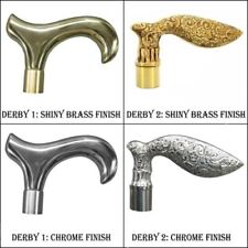 Lot De 4 Canes Vintage En Laiton Antiques Avec Poignée Solide Décor Cadeau