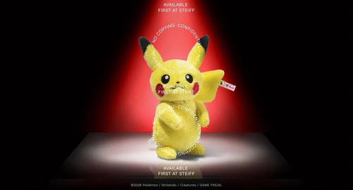Steiff pokémon pikachu - pikachu,