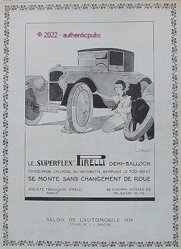 Publicite pirelli pneu - pirelli,