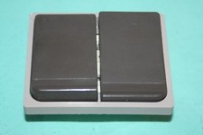 ARNOULD 1001 Double interrupteur va et vient BRUN / MARRON