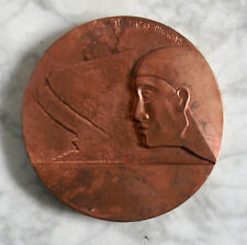 MEDAILLE EN BRONZE SIGNEE