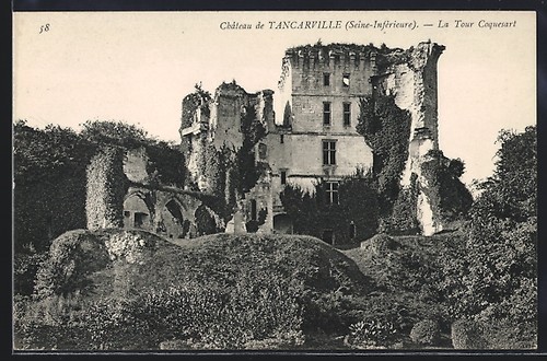 Cpa tancarville château de - tancarville,,