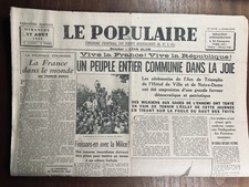 Paris Libéré 1944 Journal