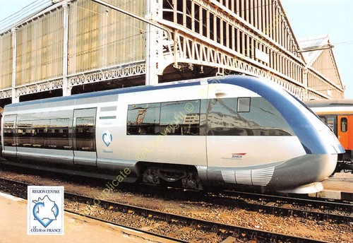 37100 tours gare automoteur - cp,
