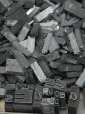 2,8 kg caractères en plomb