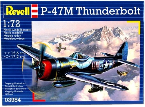 Revell avion 47m - revell,, p-47m
