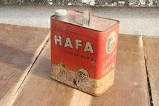 Ancien bidon huile détergente Hafa la marque qui monte