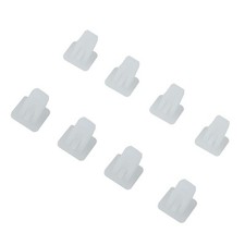 50pcs Plastique Blanc Carré