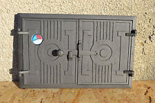 Porte de four porte de poêle à bois porte de four en fonte fonte fumoir therm...