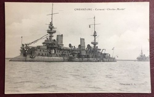 Cpa cherbourg cuirassé - cpa,