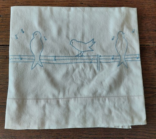Drap berceau vintage coton - de,