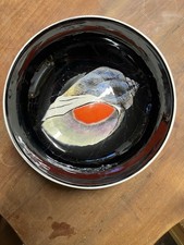 Plat Creux,  Henriot Quimper, "Coquillages", décor Guy Trévoux, Diamètre 26 Cm