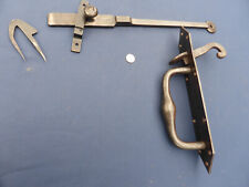 Très grosse Clenche poignée poucier massive mentonnet fer ancienne barre 50,3 cm
