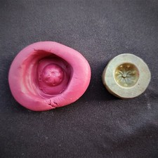 Vintage Beau Floral Mandala Design Cloche Métal Bronze Bijoux Tampon BS50