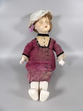 Poupée ancienne Papier Mâché Bouche ouverte Yeux mobiles - 11 SFBJ 301 Paris