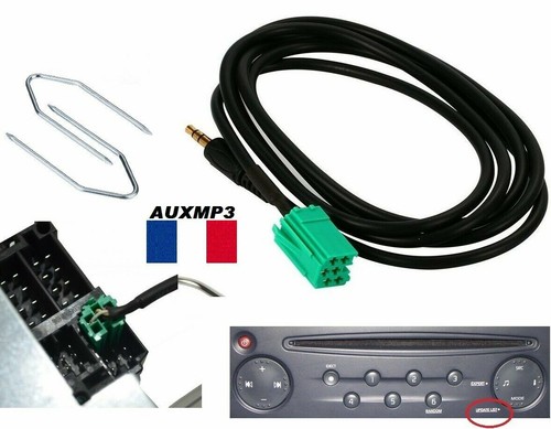 Cable auxiliaire mp3 autoradio