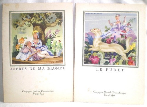 Menus paquebot france - 2,