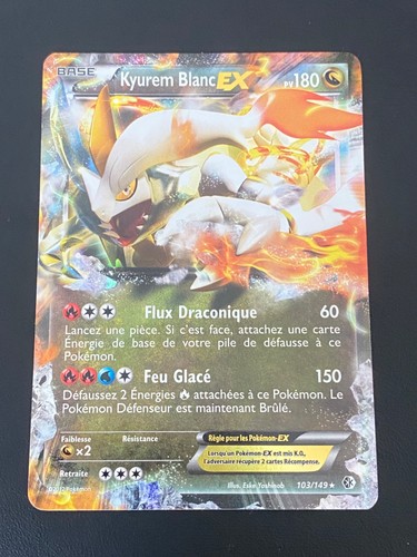 Carte pokemon kyurem blanc - blanc, ex