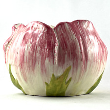 VASE Fleur Ancien Barbotine