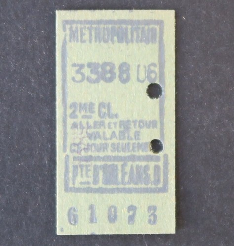 Ancien ticket paris - ticket,