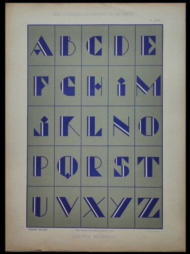 Alphabet art deco 1930 - alphabet,