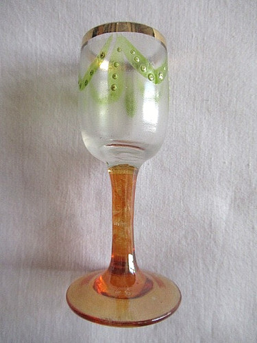 Verre liqueur bicolore - verre, a