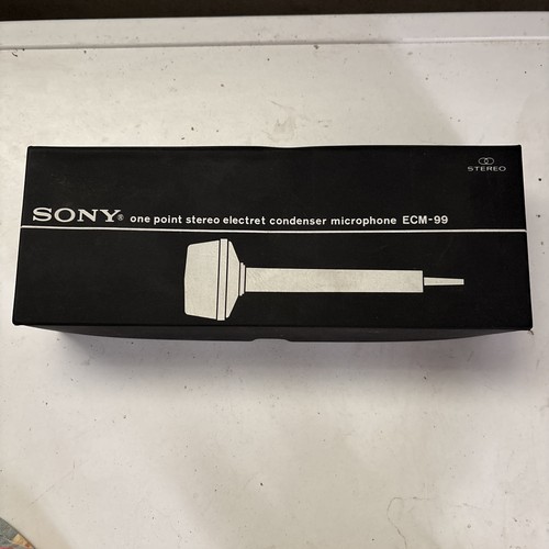 Microphone vintage sony ecm - microphone,