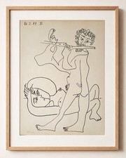 Lithographie Picasso musicien