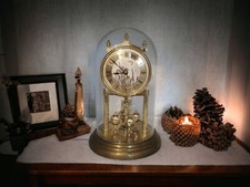 Pendule pendulette Kundo 1950 germany mouvement perpétuel globe 23 cm