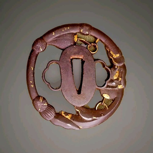 Tsuba sukashi signé - sukashi, edo