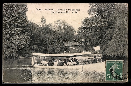 Cpa paris bois boulogne - bois,