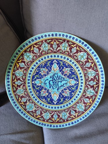 Assiette céramique émaillée