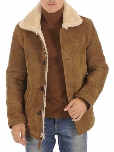 Veste cuir daim véritable - en,