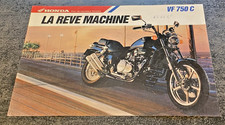 Feuillet  Commercial HONDA VF 750 C - 1988 - Bel Etat.