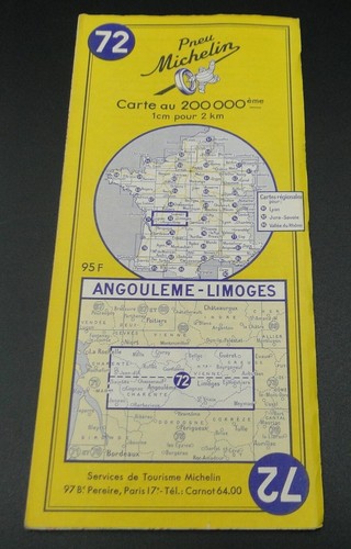 Ancienne carte routière - carte,