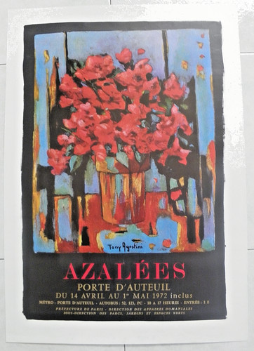 Affiche expo tony agostini - expo,