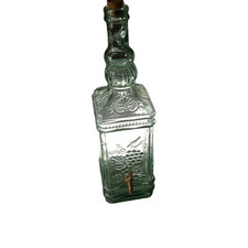 Bouteille Fontaine à Boisson Eau Jus Verre Ouvragé 3 L Ancienne Vintage Rétro 