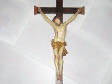 Jésus-Christ Baroque Sur La Croix ! Sud-Allemand Vers 1780 ! Très Expressif !