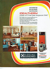publicité Advertising  1222 1967    Ideal Standard  sdb chaudière bloc mazout