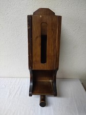 Serviteur, Distributeur de papier toilette, WC mural en bois 53 x 14 cm