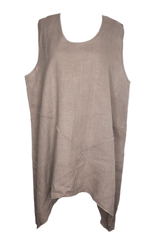 Martine samoun linen tunic - xl,