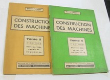 Construction des machines tome