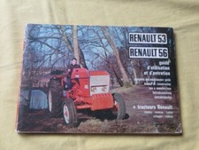 Tracteurs RENAULT 53 et 56 - utilisation et entretien - 1977