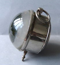 Réveil boule pendulette de bureau ancien 1900 verre bombé loupe