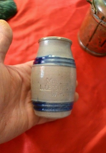 Ancien pot moutarde - ancien,
