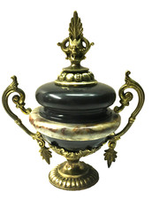 Superbe grosse Toupie marbre,bronze pendule, décoration 1,145kg