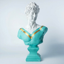 Sculpture d'art David faite à la main, buste statue Michel-Ange Renaissance...