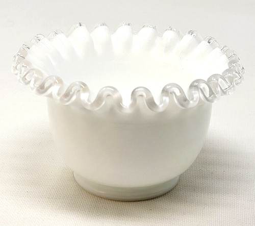 Vintage fenton white silver - vintage,