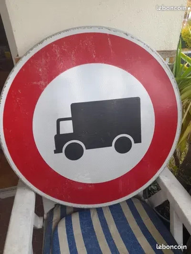 Plaque panneau routier non